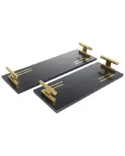 Peyton Lane Set of 2 Marble Trays