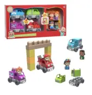 CoComelon Deluxe Build-A-Vehicle Set JJ TomTom YoYo & Cody + 4 Trucks NEW