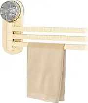 Towel Rack - Freestanding Towel Stand | Bathroom Towel Holder | 3-Arm Towel Rack | Space Saving Accessories No Drilling Hanger Swivel Strong Suction Cup for Shower Bedroom Balconies Adults Kids