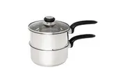 Wiltshire Classic Stainless Steel Glass Lid Steamer Stove Pot Set 18cm