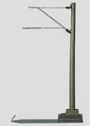 Marklin 74103 HO 3-15/16" Concrete Mast (Pack of 5)