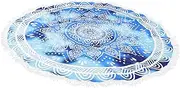SUPVOX Beach Towels Large Round Microfiber Towel for Swimming Yoga Spa Travel Accessories