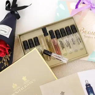 【PENHALIGON’S 潘海利根】香氛圖書館禮盒(2mlX10香水+提袋+花束-國際航空版)