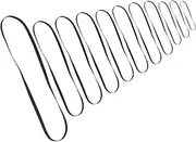UPKOCH 11pcs Rubber Drive Belt Replacement for Phonograph and Vinyl Record Player Durable Accessory to Restore Rotating Pace and Reduce Noise for Turntable Maintenance