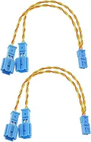 Micro Traders 2Pcs Speaker Tweeter Wiring Harness Connector Compatible with BMW X1/X3/X5 F10/F18/F30/F20/E60/E90/E70 Speaker Harness