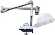 Salon Hair Steamer Temperature Adjustment Hanging Swing Arm Wall Mounted Hair Color Processor for Hair Treatment Barber Spa Tools
