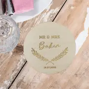 Personalised Mr & Mrs Wedding Coasters