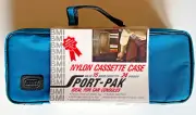 BMI Sport-Pak Audio Cassette Tape Blue Carrying Case 15/24 Nylon New VTG 90’s