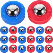 Happyyami 40pcs Table Accessories Mini Shuffleboard Accessories Pucks Shuffleboard Discs Tabletop Shuffleboard Pucks Shuffleboard Beads Desktop Sliding Beads Mini Tabletop Games Plastic