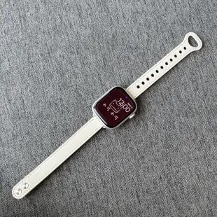 拚色細款 真皮錶帶 iPhone 手錶錶帶 Apple Watch S9 S8 7 6 5 Ultra SE 錶帶