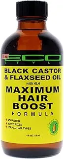 ECOCO,4 Ounce,SG_B077JY18MH_US Eco Style Maximum Hair Growth Oil - Black Castor And Flaxseed, 118.29 ml
