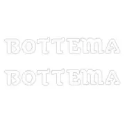 Bottema - DIE CUT fork decals - WHITE - Old school bmx