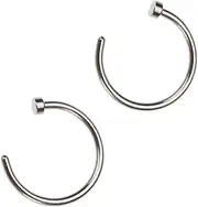 [SAFIGLE] Titanium Steel Nose Ring Lip Barbell Nose Hoop Ring Nose Rings Sterling Silver Nose Rings Nose Nose Ring Studs Nose Piercing Ring Jewelry Nose Piercing Golden