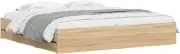 vidaXL Bed Frame with Drawers Sonoma Oak 183x203 cm King Size Engineered Wood