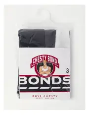 [Bonds] Cotton Chesty Singlet 3 Pack in Multi