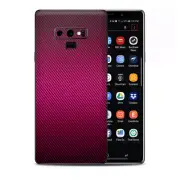 Skins Decal Wrap for Samsung Note 9 - Pink,black carbon fiber look