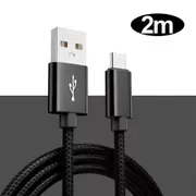 2M Nylon Type C USB-C Cable Charge Charging Fast Charger For iPhone 15 16 Samsung