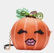 Betsey Johnson KITSCH PUMPKIN Crossbody Bag Halloween EXCLUSIVE NEW