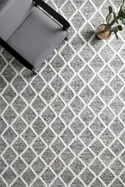 Rug Culture Grey & White Hand Loomed Scandi Rug