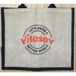 VITASOY 黃麻購物袋(全新品)