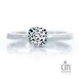在飛比找遠傳friDay購物優惠-City Diamond引雅『素清孤挺花』30分結婚鑽石戒指