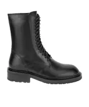 Black lace-up boots 36