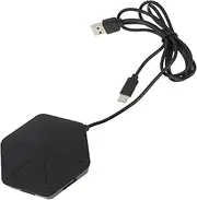OSALADI 1pc 6 Cable Seperater Hub 6-Port Adapter Portable Hub Computer Adapters for Laptops Portable USB Hub Charger Adapter USB Adapters Computer USB Hub 6- Port Adapter Plastic Black