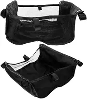 Totority 2pcs Stroller Storage Organizer Bag Pram Bottom Basket Mesh Cargo Net Easy Install Disassemble Suitable for Trend