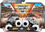 Monster Jam, Official Dragon Vs. Yeti Die-Cast Monster Trucks, 1:64 Scale, Kids Toys for Boys Ages 3 and up