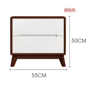 55cm 床頭櫃 置物櫃 儲物櫃 邊櫃 全實木小戶型臥室超窄床頭櫃迷你簡約北歐床邊夾縫收納儲物鬥櫃子 (8.4折)