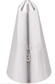 Wilton Stainless Steel Closed Star Decorating Tip #402-133(Pack of 12)