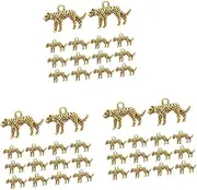 [BESTYASH] Leopard Pendant Leopard Charms for Necklaces Lip Gloss Keychain Tortoise Keychain Decorative Key Chain Necklace Charms DIY Friendship Necklace Cute Keychain Zinc Alloy