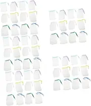 DRESSOOS 5sets Mesh Bag Hanging Soap Saver Pouch Foaming Drawstring Bag Bathing Accessory 20pcs*5