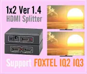 2 Way HDMI Splitter HDMI V1.4 Splitter 1x2 Support 4K Full HD 3D Foxtel IQ2 IQ3
