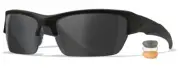 New WILEY X VALOR Matte Black with 3 Lenses Grey + Clear + Rust Tactical