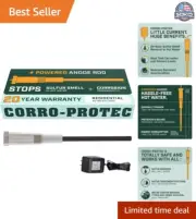 Powered Anode Rod for Water Heater - Eliminates Rotten Egg Smell & Stops Corr...