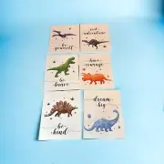 Dinosaur 6 Print Set Nursery Room Kids Wall Decor Boy's Bedroom Dino Inspires