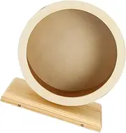 HOMOBABE 1PC Wooden Mute Hamster Running Wheel Exercise Wheel for Chinchilla Guinea Pig Hamster Silent Design for Nighttime Sports for Active Pets