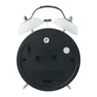 Bedside Bell Alarm Clock Retro Alarm Clock School White 16.5x11.5x5.8cm
