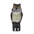 Owl Statue for Bird Control Realistic Fake Scarecrow Decoys Deterrent Gardens