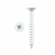 Pinnacle 3.5 x 20mm White Countersunk Timber Screw - 30 Pack