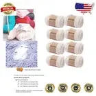 Soft Jumbo Chenille Yarn 8 Pack in Beige - 4lb for Warm Throw Blankets & Pillows