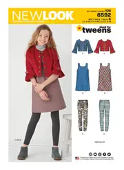 New Look Sewing Pattern 6592 N6592 Girls' Sportswear