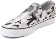 Vans Classic Slip On Camo Grey/True White Kids 5 (Womens 6.5) NIB