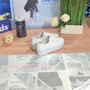 Keds 侯佩岑 小白鞋 厚底 加厚 4公分 皮革 白色 全白 基本款 增高 防潑水 經典款 帆布鞋 WH61626