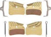 Bike Brake Pads with Cooling Fin, Bicycle Brake Pads for SHIMANO XTR M9120 / DEORE XT M8120 / SLX M7120, 2pair