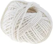 [SGerste] 50 Metre 2mm Color Natural Jute Rope Twine String Cord Rope DIY Craft String, Strong - White