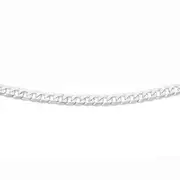 Sterling Silver 55cm Light Medium Cuban Curb Chain