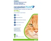 REVOLUTION PLUS FOR LARGE CATS 5-10KG 3 PACK (GREEN)