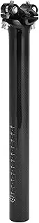 X AUTOHAUX Universal 30.8x300mm Carbon Fiber Pattern Gloss Black Bike Seat Posts Adjustable Angle Lightweight Bike Saddle Post Seat Tube Carbon Fiber 1 Pc